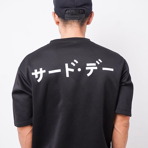 【COD】Kaos Oversize "Katakana Back" MTJ33 Hitam MTJ55 Putih MTJ37 Navy MTM16 Maroon MTJ46 Khaki MTN89