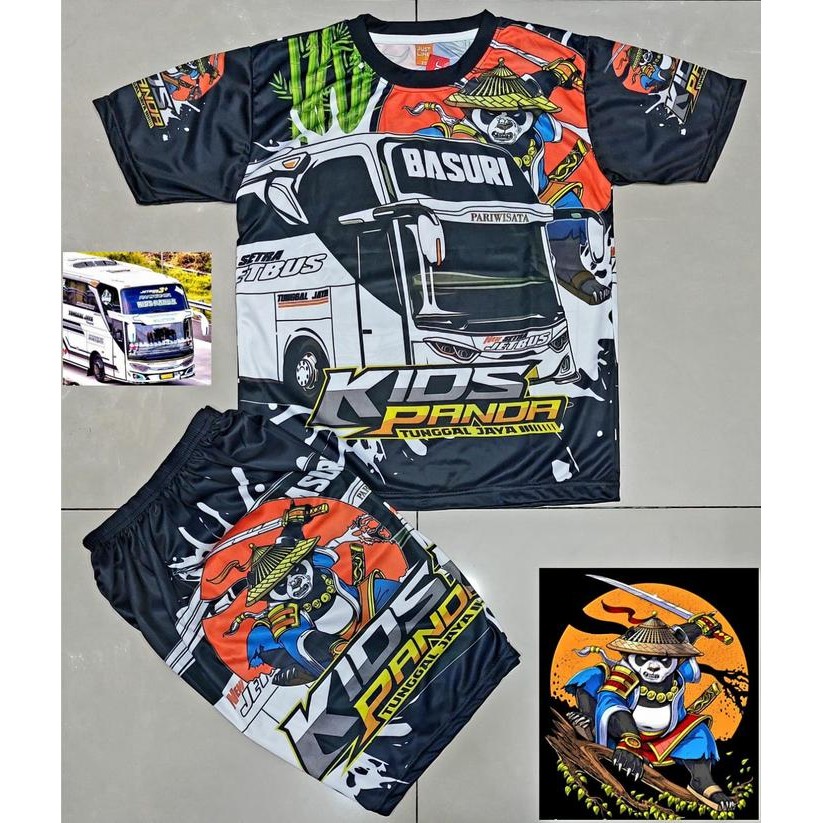 Kidcute- Baju Bus Anak Laki Laki Setelan Truk Oleng Mobil