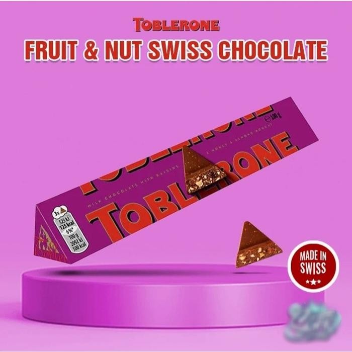 

TOBLERONE Chocolate with Honey & Almond Nougat asal Swiss Eropa