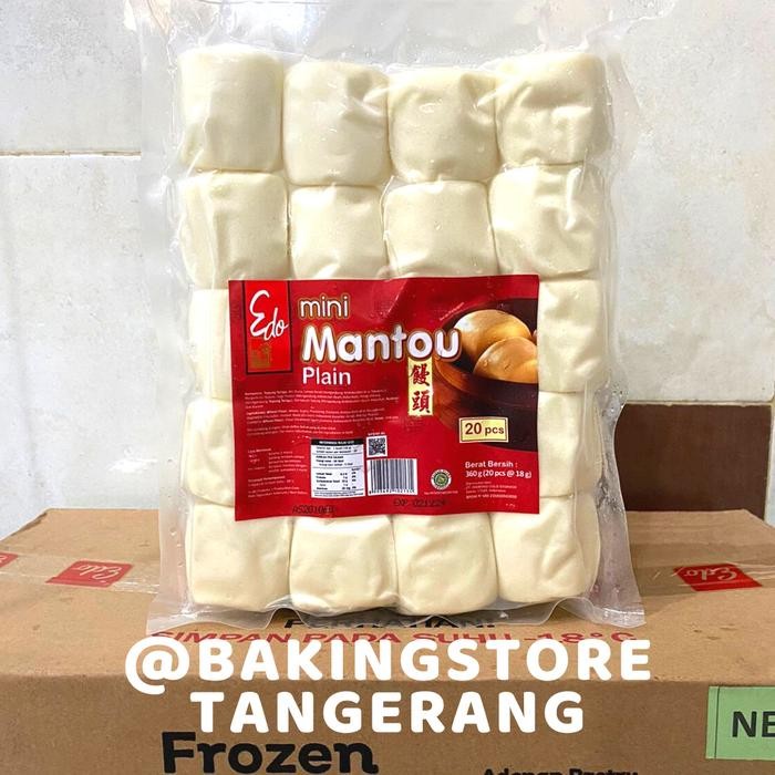

Mantau Edo Mini plain frozen isi 20 Edo Mini Mantau Plain 360 gr