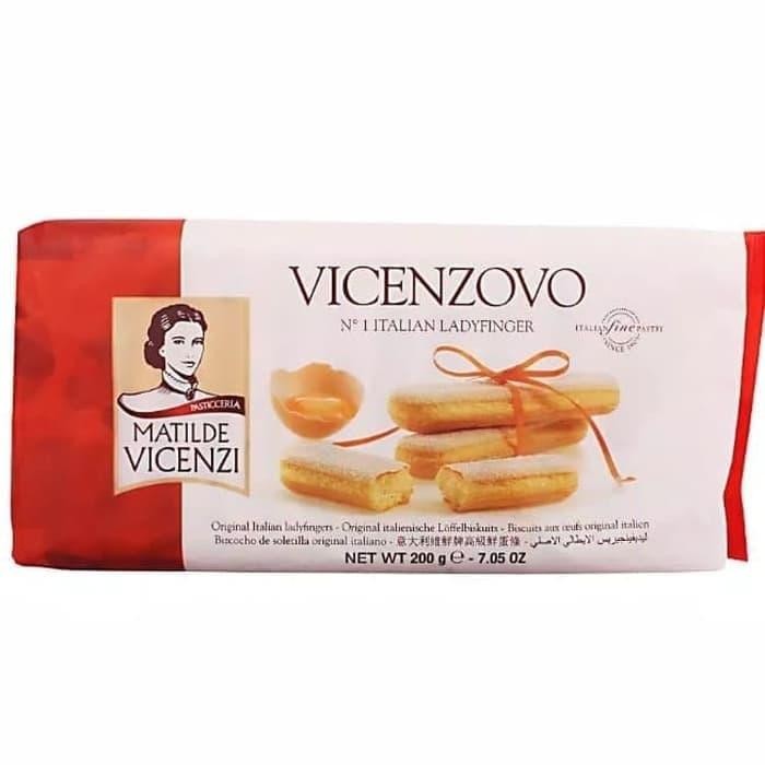 

Vicenzovo Lady Finger 200gr Biskuit ladyfinger vicenzi mascarpone cake