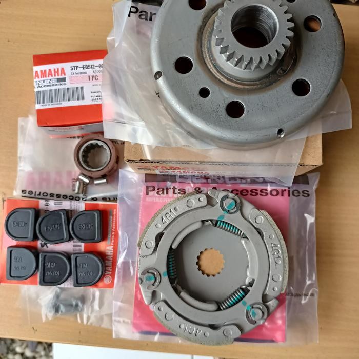 MANGKOK KAMPAS GANDA KOPLING T24 CAGE VEGA ZR PAKET LENGKAP ORI