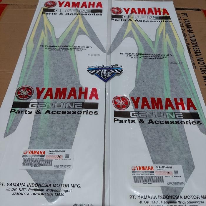 STRIPING STIKER TANGKI KIRI DAN KANAN RX KING 2005 HIJAU ORIGINAL