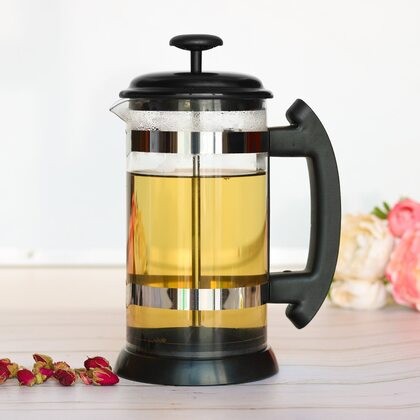 French Press Kopi 1L, Alat Seduh Kopi Manual untuk Rasa Kopi Maksimal