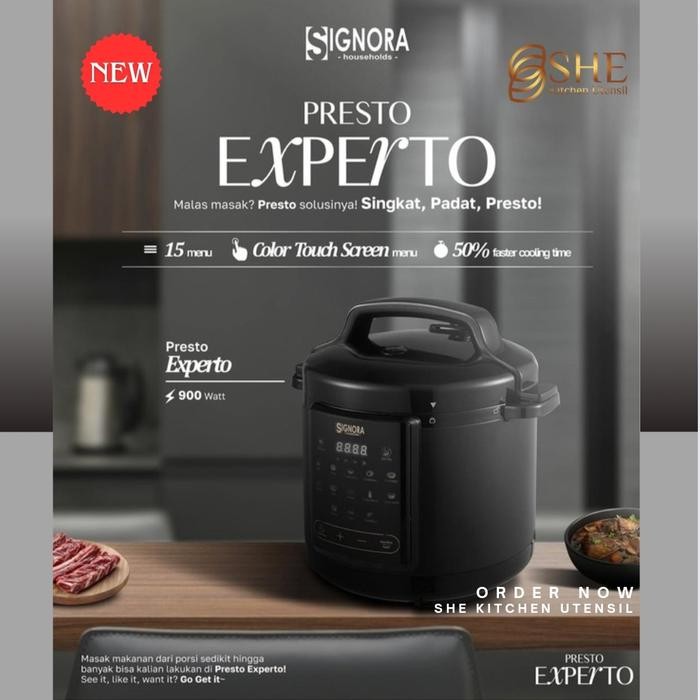 Presto Experto Signora Pressure Cooker Signora Panci Presto 6 Liter