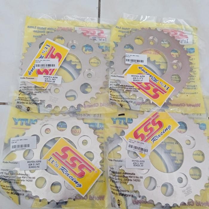 Sss Gear Gir Belakang Karisma Supra X 125 Blade Revo Supra Fit New Ukuran 428 34T 35T 36T 37T 38T