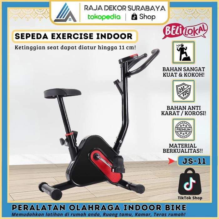 RajaDekor - Alat Olahraga Sepeda Cardio Sepeda Statis Excercise Bike Peralatan Fitnes Alat Gym