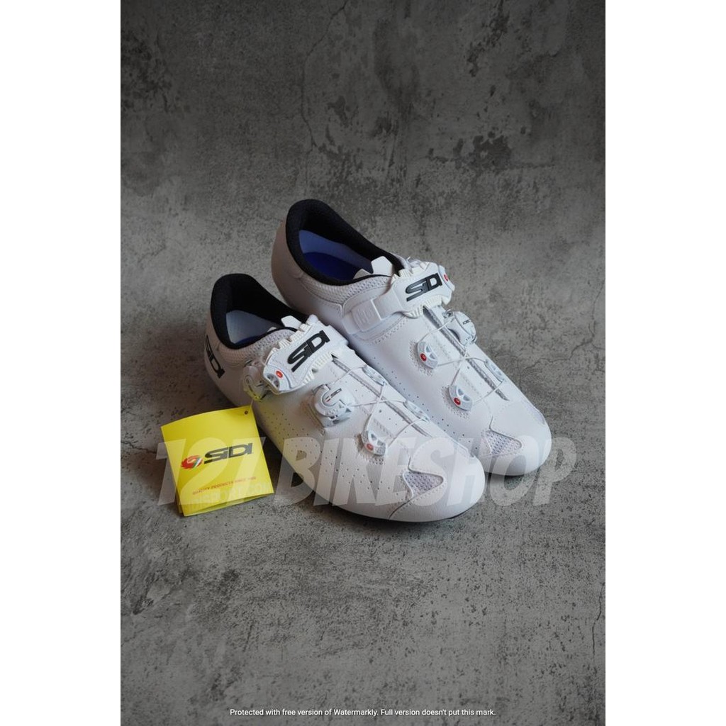SIDI GENIUS 10 WHITE SHOES SEPATU SEPEDA CLEAT ROAD BIKE