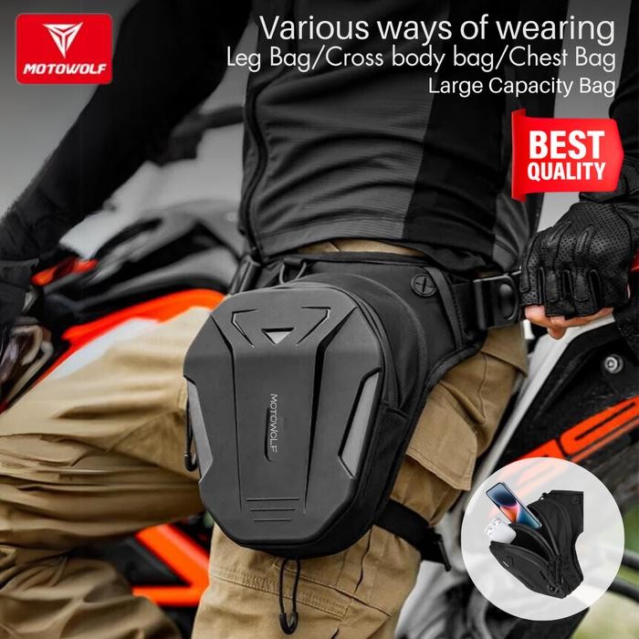 Tas Paha Motowolf Tas Motor Touring Hardcase Tas Selempang Premium
