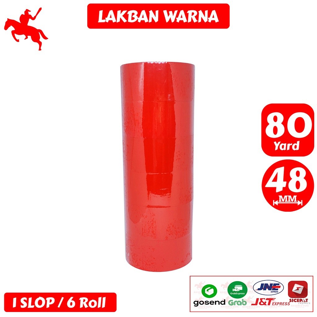 

[TERMURAH] Lakban OPP Tape / Lakban Warna Dunia Packing 80 Yard (1 Slop)