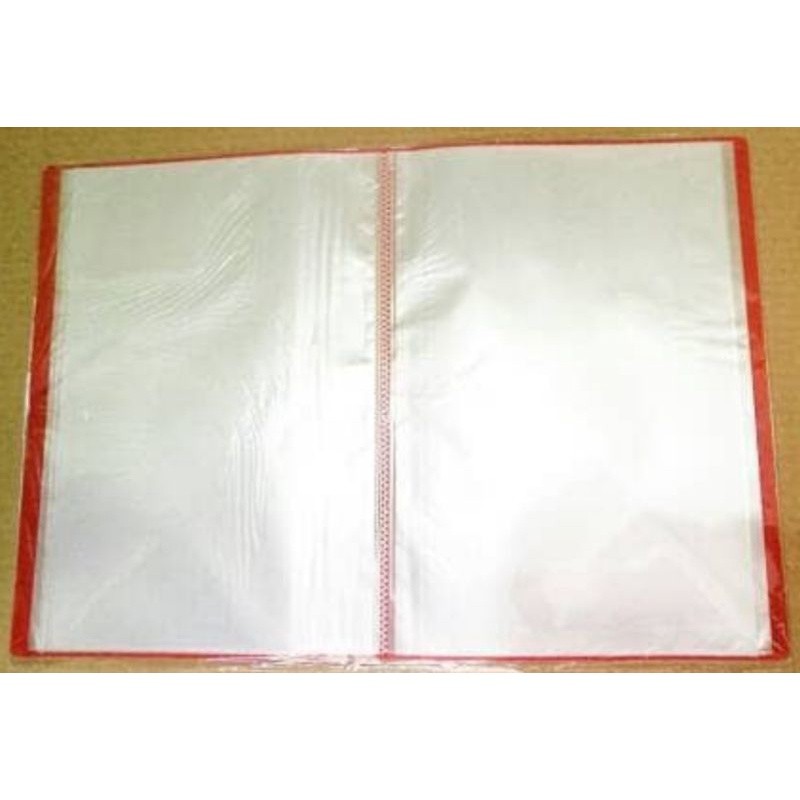 

Inter X clear holder Folio 100 pocket lembar / display album + cover book tebal hitam F4