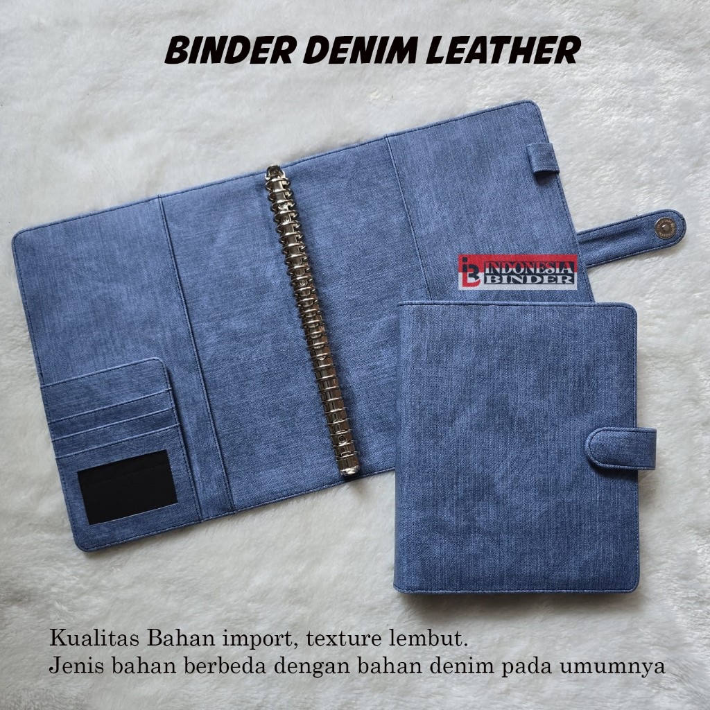 

BINDER PUM BAHAN /DENIM ukuran A6, A5, B5