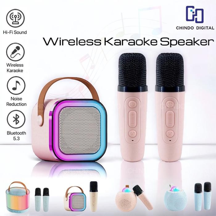 Bluetooth Mini Speaker Karaoke Speaker Portable with MIC Bluetooth MP3 Player Wireless Karaoke *