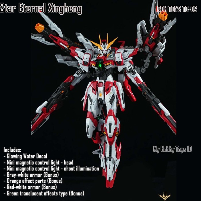 SALE  SALE MAINAN ACTION FIGURE ANIME ROBOT GUNDAM STAR ETERNAL XINGHENG MODEL KIT LED METAL
