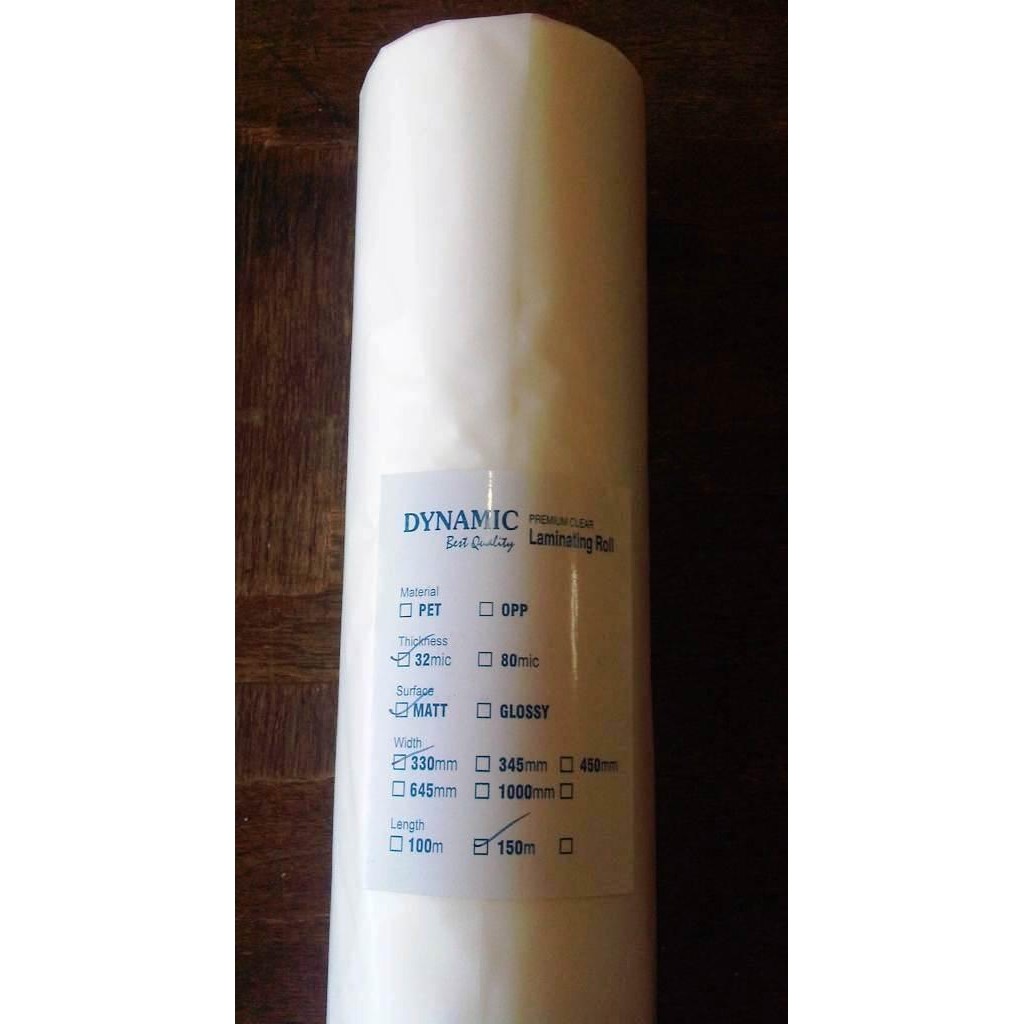 

SendToday- Plastik Laminating Roll Dynamic 33Cm X 150M X 32Micron