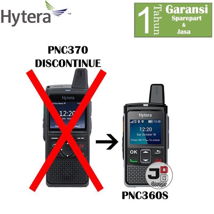 SendToday- Ht Poc Hytera Pnc370 Wifi 4G Lte Gps Original Garansi Pnc-370 Pnc 370