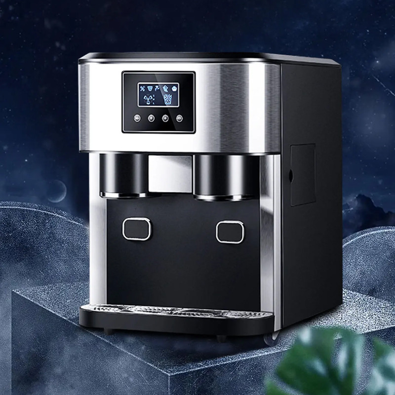 Mini Ice Cube Maker Portable Ice Maker Tabletop Water Dispenser Professional Ice Dispenser with Crus