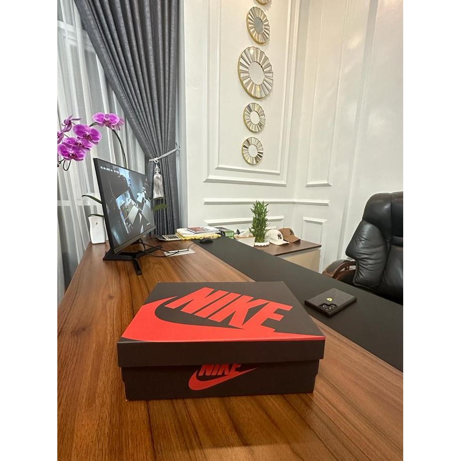 (BestSeries) iner box-box-dus-kotak sepatu Nike hitam merah termurah