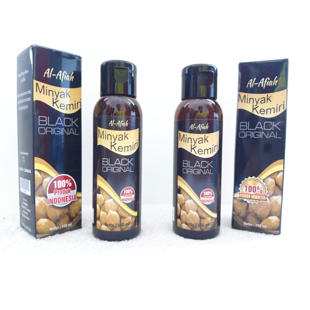 Minyak Kemiri plus Black Original Al Afiah 100 ml untuk Perawatan Rambut