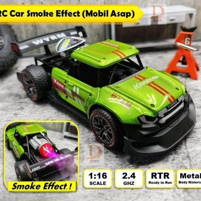 Mobil Remote Kontrol Rc Metal Racing 2,4 Ghz Bisa Mengeluarkan Asap