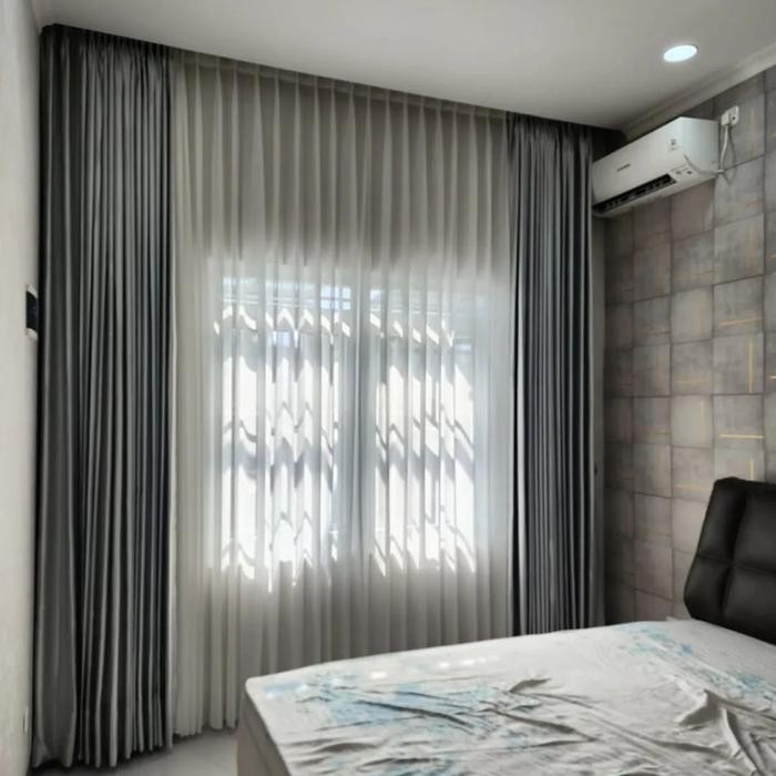 Terlaris Gorden Jendela Blackout Custom Polos Import Mewah Elegan Gorden Hotel