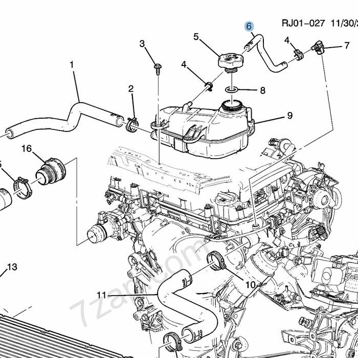 SELANG TABUNG RADIATOR SPIN 1200 AVEO SONIC INLET 96958220