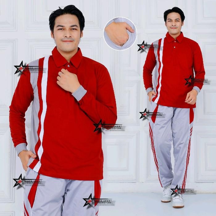 Setelan Baju Olahraga Senam Pria Dan Wanita / Seragam Olahraga / Stelan Kaos Trening Olahraga Sport