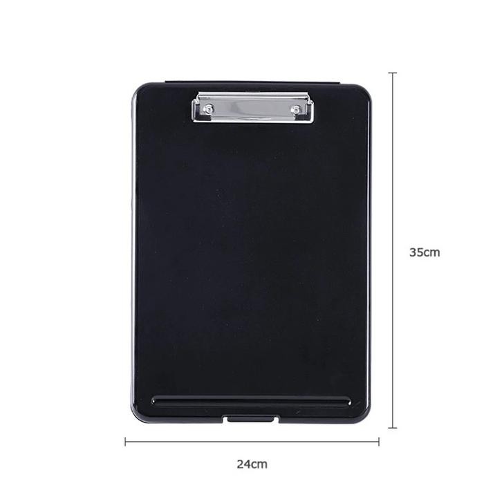 

Ready- Triple W Papan Ujian Jalan Tulis Clip 2 In 1 Clipboard + Storage Alas Organizer Kantor