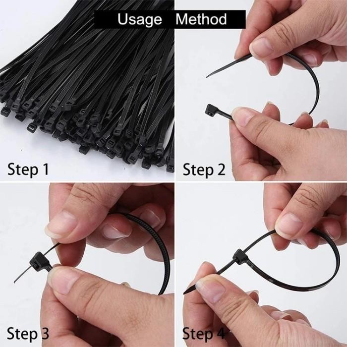 

Ready- Kabel Ties 60Cm (600Mm) Promo Cabel Tie / Kabel Tie / Cabel Ties / Pengikat Kabel Putih Dan