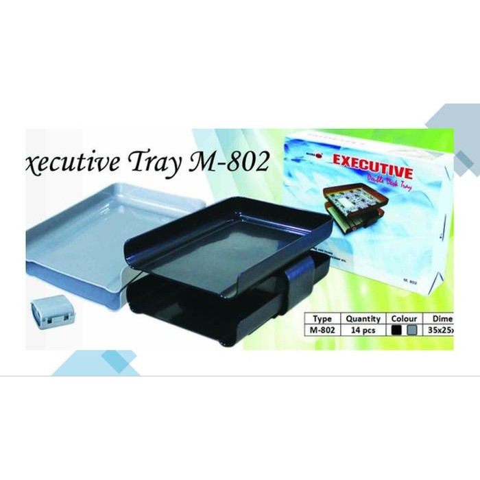 

Ready- Letter Tray / Bak Surat 2 Susun Merk Microtop M 802