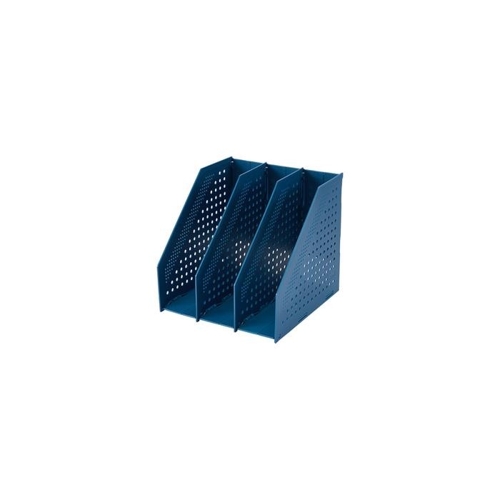 

Bantex Magazine Holder / File Tray / Rak Buku Majalah Bahan Pp Dapat Dilipat 3 Sekat Bj7693