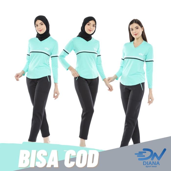 Baju Senam Wanita Jumbo / Setelan Olahraga Hijab Wanita