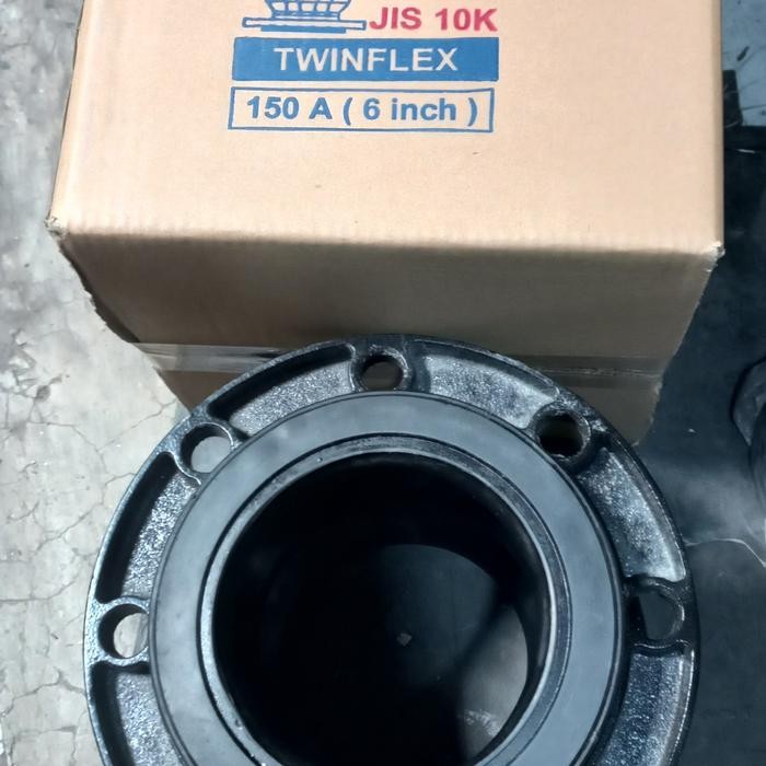 RUBBER FLEXIBLE JOINT JIS10K TOZEN 6 INCH TWINFLEX