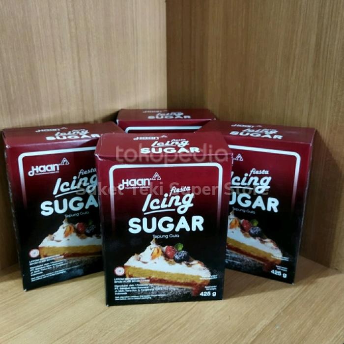

InstanTanyadulu- Fiesta Icing Sugar 425gr Tepung Gula Halus Haan Kemasan Kotak Original