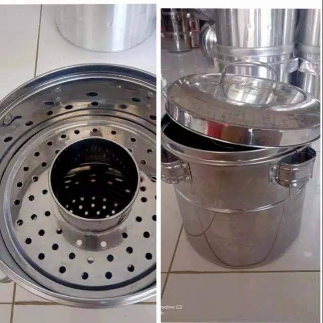 Kenanganpawon Dandang Bakso Stainless Ukuran 32Cm Panci Bakso Ukuran 32Cm