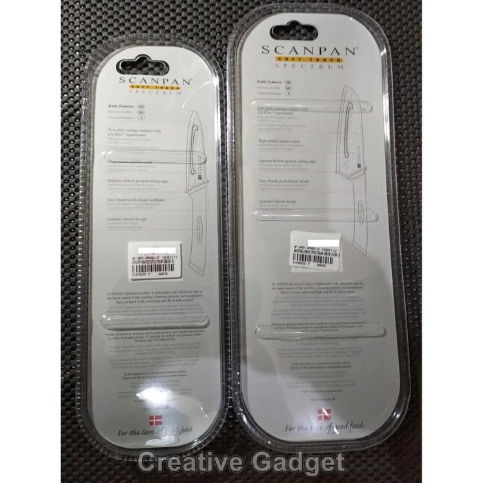 Pawongenz Set Scanpan Knife - Pisau Dapur Spectrum Santoku Dan Utility - Denmark