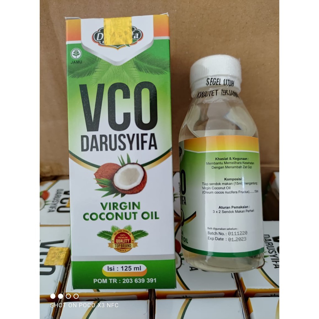 VCO Darusyifa Virgin Coconut Oil 125 ml | VCO Darusyifa Minyak Kelapa Murni
