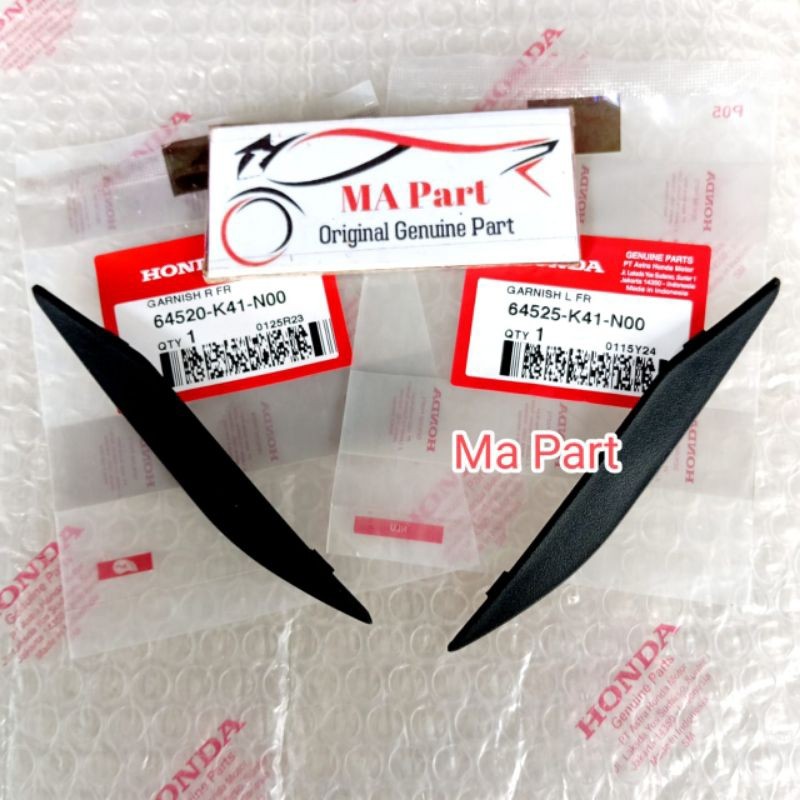 GARNISH TUTUP COVER TAMENG TEBENG DEPAN SUPRA X 125 FI ORIGINAL