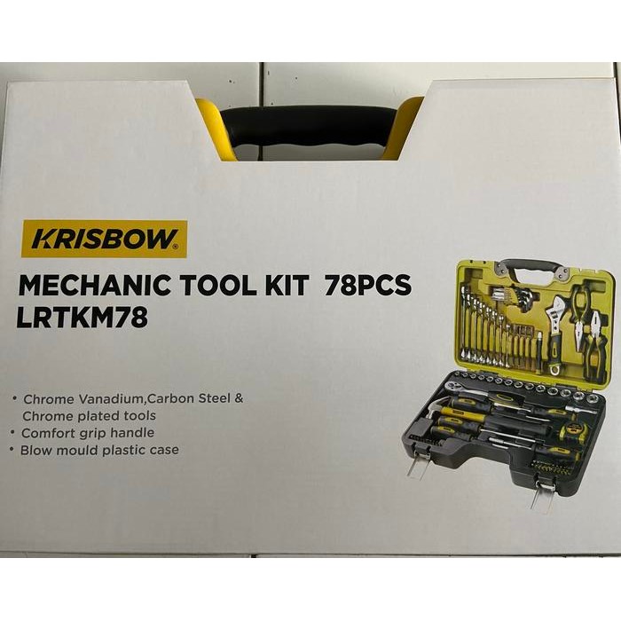 Limited Mechanical Toolset Krisbow 78Pcs / Toolset Mekanik 78 Pcs Krisbow