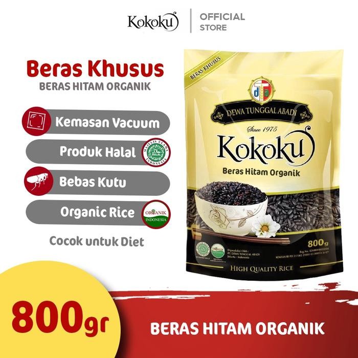 

InstanTanyadulu- Beras Hitam 800gr Kokoku Organik
