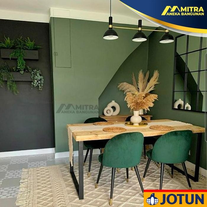 Lilissto Shop Cat Tembok Jotun Interior Eksterior - Warna Palm Leaf 0125 / Sage Green Hijau