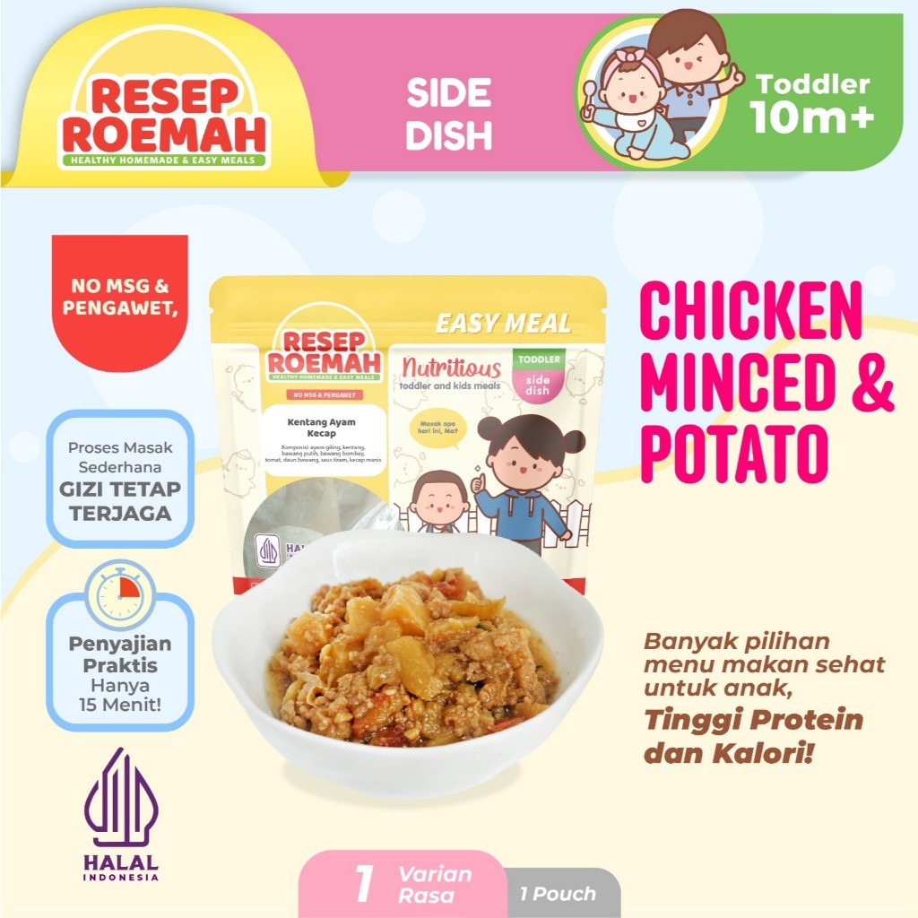 

Resep Roemah Chicken Minced & Potato / Ayam Kentang Kecap / Toddler
