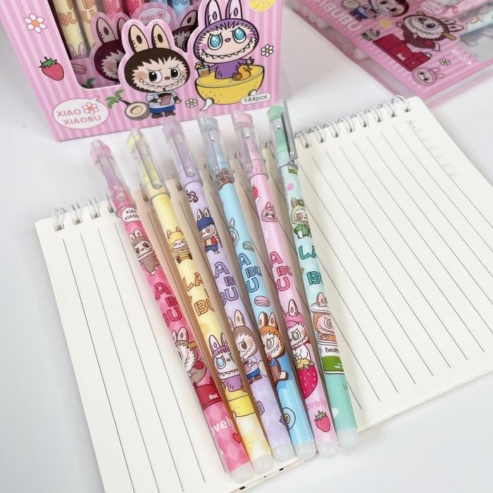 

ID MFH - 1PCS PEN LABUBU CAPYBARA PULPEN CETEK AKRILIK LABUBU LUCU UNIK MURAH PEN MEKANIK AKRILIK