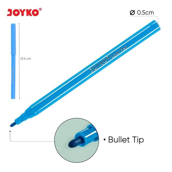 

ID COLOR BRUSH PEN PENA KUAS WARNA JOYKO CLP-60-24 24WARNA