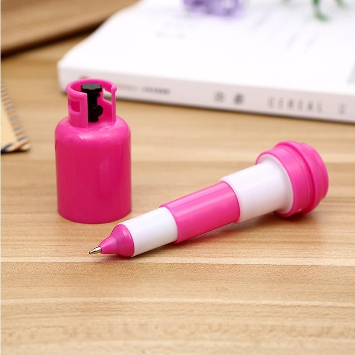 

ID PULPEN TABUNG GAS LUCU SOUVENIR GAS CYLINDER TELESCOPIC BALLPOINT PEN 657