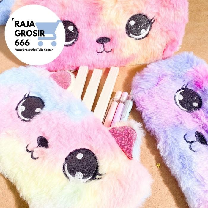 

ID TEMPAT PENSIL BULU RAINBOW KUCING KOTAK PENSIL STATIONERY
