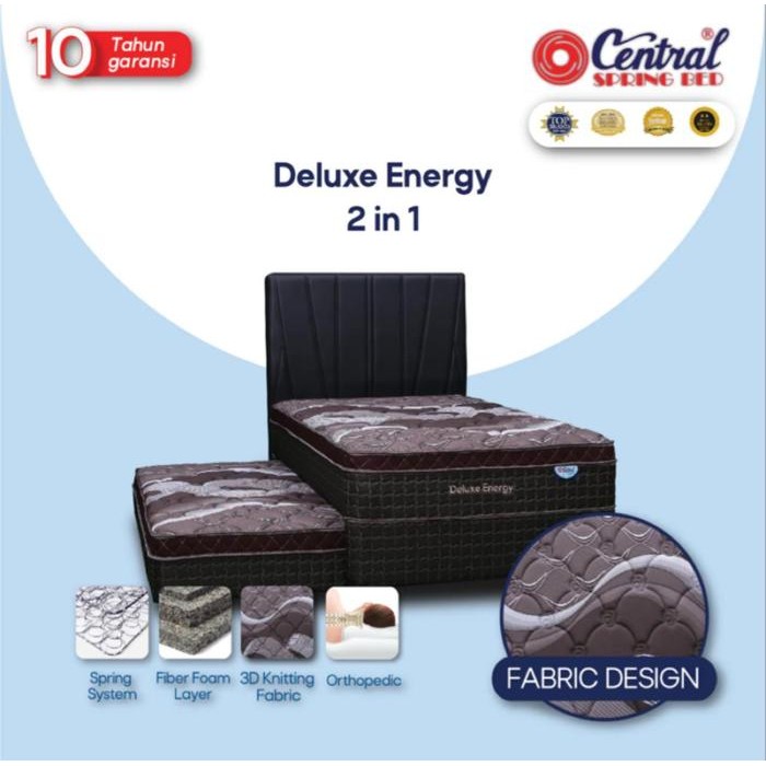 Kasur Springbed Central DELUXE ENERGY PLUSHTOP 2 in 1 - Kasur Anak Central spring bed kasur Sorong
