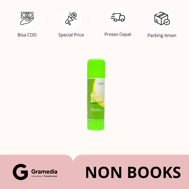 

Gramedia Supratman | Estudee Glue Stick White 15Gr Es-Gs15 | Produk Original Gramedia