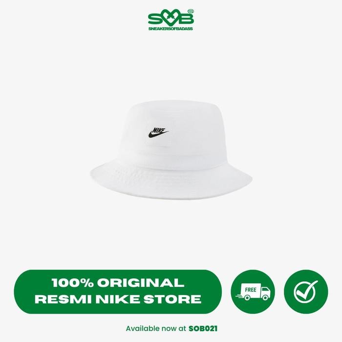 Topi Nike Kids Apex Futura Bucket Hat White - FB5648-100