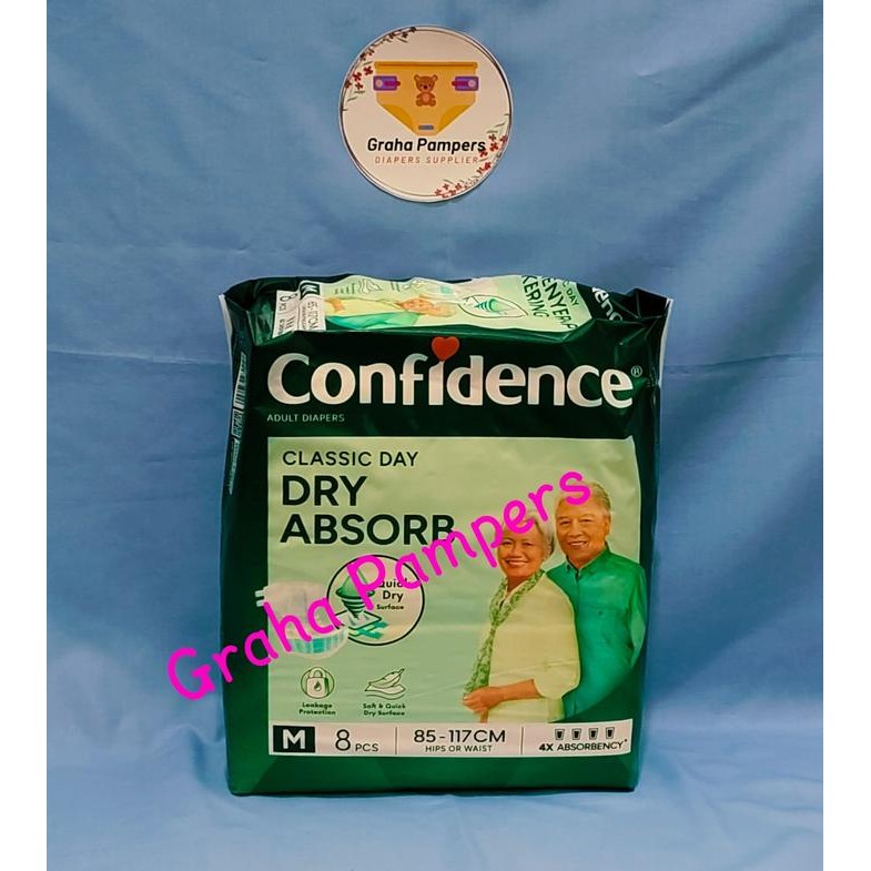 Terbaru Confidence Classic Day Pampers Popok Dewasa Orang Tua Perekat M L Xl Original